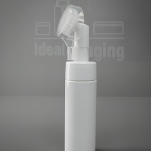 Flacon mouseur 150 ml - blanc avec pompe brosse