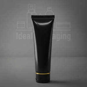 Tube noir 100 ml avec bague dore
