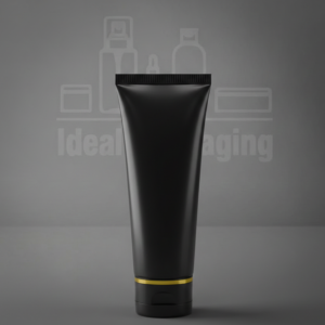 Tube noir 50 ml avec bague dore