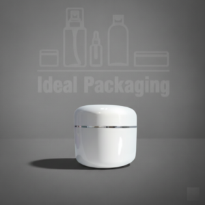 Pot -  100 gr - blanc avec Bague argent