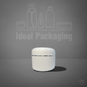 Pot -  50 gr - blanc avec Bague argent