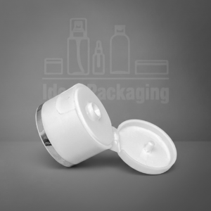 Bouchon verseur - pp 24 - blanc avec bague argent