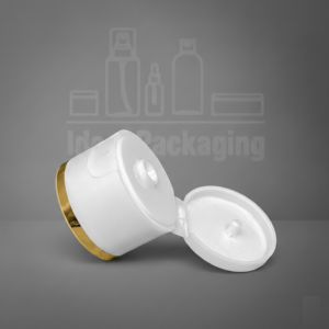 bouchon verseur - pp 24 - blanc avec bague dore