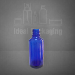 Dropper  en verre  bleu 30 ml - pp18