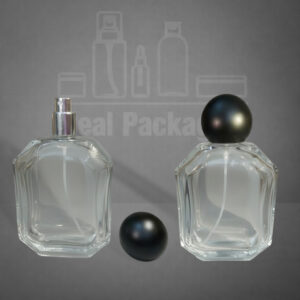 Parfum 100 ml avec bouchon bombe noir