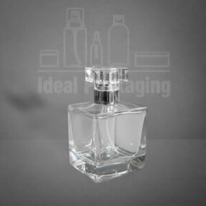 Parfum cubique 100 ml argent