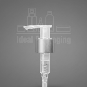 Pompe à savon  - pp 24 - argent tête transparent