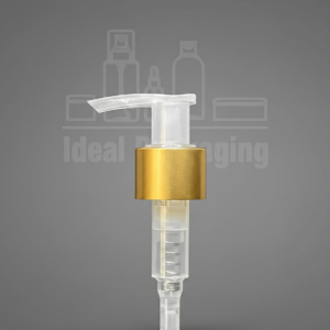 Pompe à savon  - pp 24 - doré tête transparent