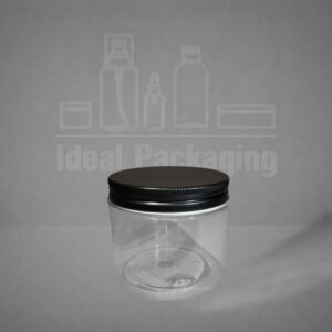 Pot pet 150 gr avec couvercle aluminium noir