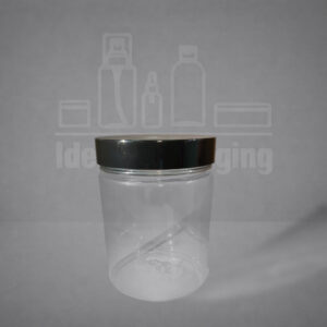 Pot pet 200 gr avec couvercle noir