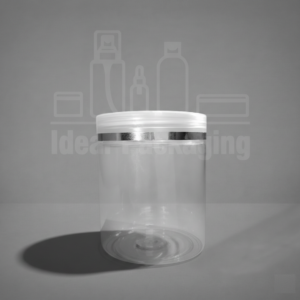 Pot pet 250 gr avec couvercle bagué en argent