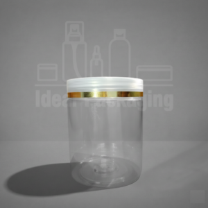 Pot pet 250 gr avec couvercle bagué en doré