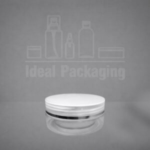 Pot pet 50 gr large avec couvercle bagué en argent