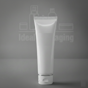 Tube  blanc 100 ml avec bague argent