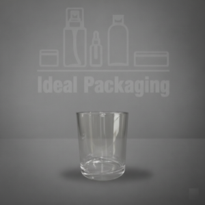 Verre bougie transparent