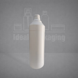 Flacon 1 Litre PEHD conique PP28 IP Blanc